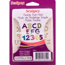 Sculpey Push Mold  -  Mould Letters and Numbers